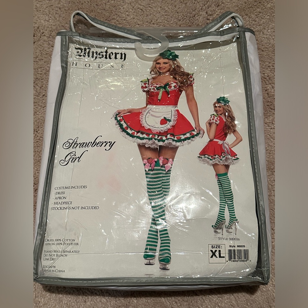 XL Women’s “Strawberry Girl” Costume